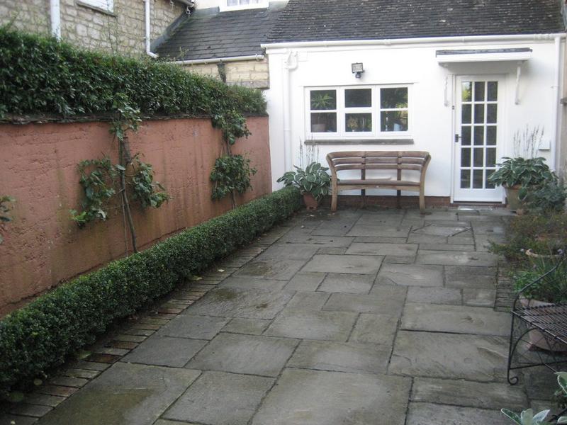 The kitchen terrace "before"